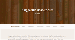 Desktop Screenshot of ossolineum.net