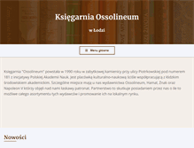 Tablet Screenshot of ossolineum.net