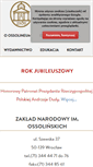 Mobile Screenshot of ossolineum.pl